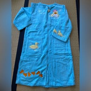 NEW QVC Quacker Factory Blue Towel Robes (XS)